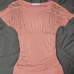 Scrunched waist long top